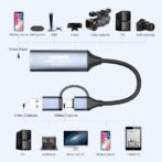 Carte d'acquisition vidéo HDMI 4K 30 FPS, carte d'enregistrement vidéo HDMI USB 3.0 avec Type-C – Image 4