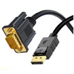 câble adaptateur DisplayPort vers VGA générique mesurant 1,8 mètre plaqué ore – Image 6