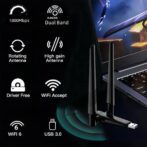Adaptateur Wi-Fi USB sans fil PIX-LINK AX1800 (Modèle UAX04). – Image 2