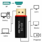 Adaptateur ORIGINAL DisplayPort vers HDMI 4K actif haute vitesse, convertisseur AV DisplayPort – Image 6