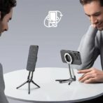 Support trépied magnétique pour smartphone - Mini trépied magnétique pour fixation rapide et aimant puissant, compatible avec tous les appareils – Image 5