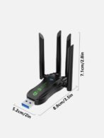 Adaptateur Wi-Fi 6 et Bluetooth 5.4 double bande USB pour ordinateur, carte réseau haut debit – Image 10