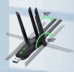 Adaptateur Wi-Fi 6 et Bluetooth 5.4 double bande USB pour ordinateur, carte réseau haut debit – Image 8
