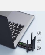 Adaptateur Wi-Fi 6 et Bluetooth 5.4 double bande USB pour ordinateur, carte réseau haut debit – Image 3