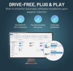 Adaptateur Wi-Fi 6 et Bluetooth 5.4 double bande USB pour ordinateur, carte réseau haut debit – Image 6