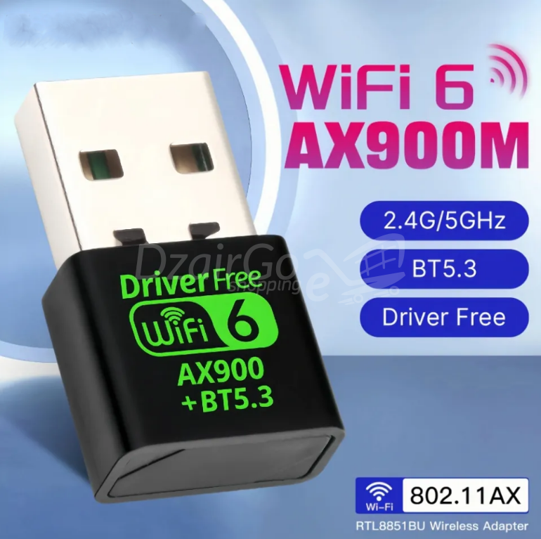 img_1372 CLE WIFI 6 AX900 USB + BLUETOOTH 5.3 – Image 1