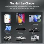 Mini Chargeur Voiture QC 3.0 + PD 30w / 5A Chargeur Allume Cigare 2 Ports Charge Rapide Simultanée Compatible – Image 8