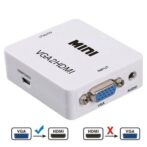Adaptateur VGA vers HDMI - GENERIQUE - 1080P - Blanc - Convertisseur audio/vidéo – Image 7