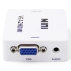 Adaptateur VGA vers HDMI - GENERIQUE - 1080P - Blanc - Convertisseur audio/vidéo – Image 3