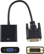 Adaptateur DVI 24 + 1 vers VGA, DVI Fiables, Plug And Play, Installation Facile, Performances Stables pour les Tablettes pour Ordinateur laptop et de Bureau – Image 4