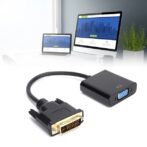 Adaptateur DVI 24 + 1 vers VGA, DVI Fiables, Plug And Play, Installation Facile, Performances Stables pour les Tablettes pour Ordinateur laptop et de Bureau – Image 6