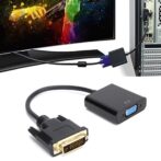 Adaptateur DVI 24 + 1 vers VGA, DVI Fiables, Plug And Play, Installation Facile, Performances Stables pour les Tablettes pour Ordinateur laptop et de Bureau – Image 2
