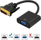 Adaptateur DVI 24 + 1 vers VGA, DVI Fiables, Plug And Play, Installation Facile, Performances Stables pour les Tablettes pour Ordinateur laptop et de Bureau – Image 3