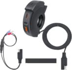 Chargeur rapid pour Moto, trottinette.quad , étanche Double Port USB-A et Type-C, Prise USB pour Moto avec Couvercle de Protection – Image 2