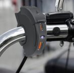 Chargeur rapid  pour Moto, trottinette.quad ,  étanche Double Port USB-A et Type-C, Prise USB pour Moto avec Couvercle de Protection