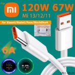 Câble USB Type C 6A Charge pour Turbo pour Xiaomi redmi ORIGINAL 6A 120w – Image 2