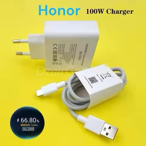 photoroom_20260812_014702 Chargeur Honor 100 W, rapide adaptateur secteur UE, câble USB-C usb A bonne qualité – Image 1